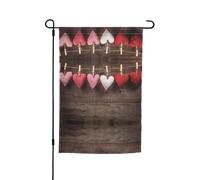Questa bandiera da giardino con stampa di cuori di San Valentino è il benvenuto ospiti a casa tua con unica. Perfetta per qualsiasi terrazza, patio, portico anteriore o veranda e fai affascinanti