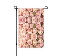 Questa bandiera da giardino con stampa di rose rosa è il benvenuto agli ospiti a casa tua con unica. Perfetta per qualsiasi terrazza, patio, portico anteriore o veranda e crea affascinanti