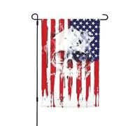 Questa bandiera da giardino con stampa di teschio con bandiera americana è il benvenuto ospiti a casa tua con unica. Perfetta per qualsiasi terrazza, patio, portico anteriore o veranda e fai
