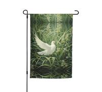 Questa bandiera da giardino con stampa erba e colomba è il benvenuto ospiti a casa tua con unica. Perfetta per qualsiasi terrazza, patio, portico anteriore o veranda e fai affascinanti dichiarazioni