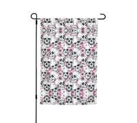 Questa bandiera da giardino con stampa floreale con teschio è il benvenuto ospiti a casa tua con unica. Perfetta per qualsiasi terrazza, patio, portico anteriore o veranda e fai affascinanti