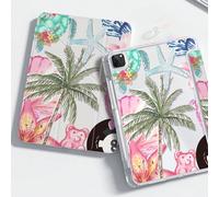 Questa bellissima e carina cover posteriore in acrilico trasparente con elementi marini cartoni animati come stelle marine, tartarughe, conchiglie e fiori dipinti su entrambi i lati è antiurto e adatt