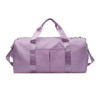 Questa borsa da palestra unisex è ideale per gli allenamenti e i weekend fuori porta. Include uno scomparto per le scarpe e uno per gli indumenti. (Viola, Piccolo)