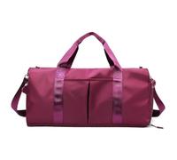 Questa borsa da palestra unisex è ideale per gli allenamenti e i weekend fuori porta. Include uno scomparto per le scarpe e uno per gli indumenti. (Rosso porpora, Piccolo)