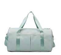 Questa borsa da palestra unisex è ideale per gli allenamenti e i weekend fuori porta. Include uno scomparto per le scarpe e uno per gli indumenti. (verde, Piccolo)