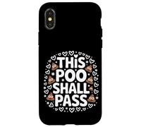 Questa cacca passerà scherzo divertente Custodia per iPhone X/XS