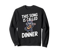 Questa Canzone Si Chiama Dinner Cat Music Felpa