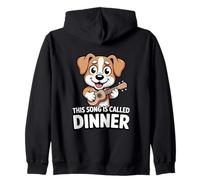 Questa Canzone Si Chiama Dinner Dog Lover Felpa con Cappuccio