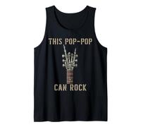 Questa Chitarra Pop Pop può Rock on Skeleton Hand Music Band Canotta