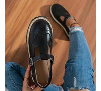 Questa classica scarpa brogue vintage combina uno stile casual alla moda e un fascino vintage. Il design del tacco chunky evidenzia l'appeal femminile. Il laccio a T aggiunge un tocco vintage, rendend