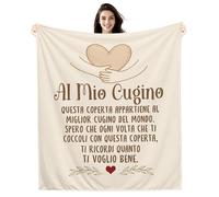 Questa Coperta appartiene al miglior Cugino del mondo Spero che ogni volta che ti coccoli con questa coperta ti ricordi quanto ti voglio bene Idee regalo Coperte per Cugino Compleanno Regalo di Natale