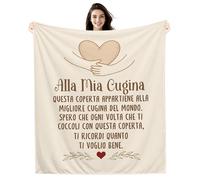Questa coperta appartiene alla Migliore Cugina del mondo Spero che ogni volta che ti coccoli con questa coperta ti ricordi quanto ti voglio bene Regalo Coperta per Cugina Compleanno Regalo di Natale