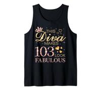 Questa Diva Rende 103 Look Favoloso 103 ° Compleanno Regina B-Day Canotta