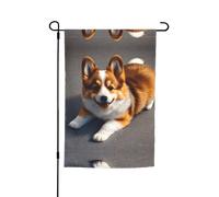 Questa divertente bandiera da giardino con stampa marrone Corgi è il benvenuto ospiti a casa tua con unico. Perfetta per qualsiasi terrazza, patio, portico anteriore o veranda e fai affascinanti