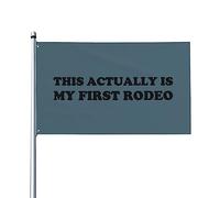 Questa è in realtà la mia prima bandiera da rodeo, colori vivaci, resistente ai raggi UV, perfetta per decorazioni per la casa, per interni ed esterni, striscione in poliestere monofacciale da 3x5 pie