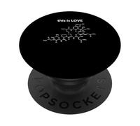 Questa è la chimica della molecola del neurotrasmettitore dell'ossitocina dell'amore PopSockets PopGrip Adesivo