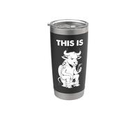Questa è la grafica letterale del gioco di parole del toro Bicchiere termico in acciaio inox doppia parete