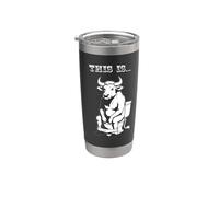 Questa è la grafica letterale del gioco di parole del toro Bicchiere termico in acciaio inox doppia parete