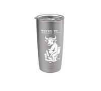 Questa è la grafica letterale del gioco di parole del toro Bicchiere termico in acciaio inox doppia parete