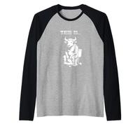 Questa è la Grafica letterale del Gioco di Parole del Toro Maglia con Maniche Raglan