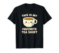 Questa è la mia Camicia da tè Preferita in Stile Kawaii con Faccia da Cartone Animato Maglietta
