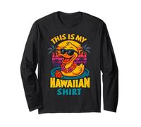 Questa è la mia camicia hawaiana, costume tropicale Luau, da festa, papera Maglia a Manica