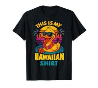 Questa è la mia camicia hawaiana, costume tropicale Luau, da festa, papera Maglietta