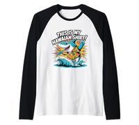 Questa è la mia camicia hawaiana Hawaii Tropical Luau Costume Party Maglia con Maniche Raglan