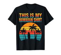 Questa è la mia Camicia Hawaiana Retro Sunset Palm Tavola da Surf Hawaii Maglietta