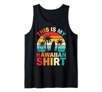 Questa è la mia Camicia Hawaiana Retro Sunset Surfboard Beach Vibes Canotta
