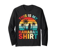 Questa è la mia Camicia Hawaiana Retro Sunset Surfboard Beach Vibes Maglia a Manica