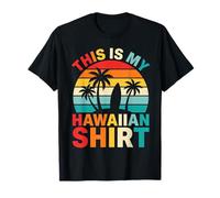 Questa è la mia Camicia Hawaiana Retro Sunset Surfboard Beach Vibes Maglietta