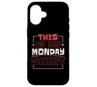 Questa è la mia camicia Monday Lover Week Custodia per iPhone 16