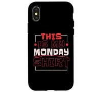 Questa è la mia camicia Monday Lover Week Custodia per iPhone X/XS
