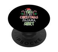 Questa è la mia camicia natalizia divertente per le vacanze natalizie da donna uomo e bambini PopSockets PopGrip Adesivo