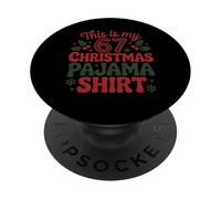Questa è la mia camicia pigiama natalizia 67 PopSockets PopGrip Adesivo