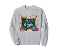 Questa è la mia Era di Terza elementare: Stravagante Avventura Scolastica Felpa, Unisex per Adulti, Grigio Melange, S