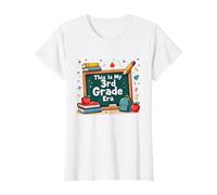 Questa è la mia Era di Terza elementare: Stravagante Avventura Scolastica Maglietta, Donna, Bianco, 3XL