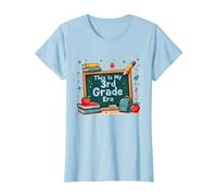 Questa è la mia Era di Terza elementare: Stravagante Avventura Scolastica Maglietta, Donna, Celeste, L