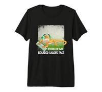 Questa è la mia Faccia da Gioco Barbuto - Bearded Dragon Videogioco Maglietta Premium