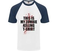 Questa È La Mia Maglietta Da Baseball S/S Per Uomini Halloween Horror Di Zombie