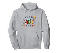 Questa è la mia Pietra miliare di apprendimento giocoso Carina dell'era Pre-K Felpa con Cappuccio, Unisex per Adulti, Grigio Melange, XXL