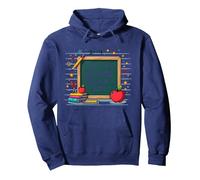 Questa è la mia seconda elementare Scuola Forniture Lavagna Felpa con Cappuccio, Unisex per Adulti, Navy, XXL