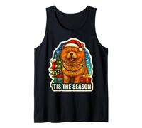 Questa è la Stagione Chow Chow Dog Buon Natale Mamma papà Canotta