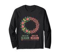Questa è la stagione, questa è la ragione del Natale Maglia a Manica