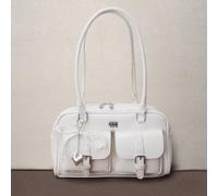 Questa è una borsa classica, alla moda e multifunzionale, realizzata in materiale PU di colore solido. Ha più tasche e può essere utilizzata come borsa a mano, borsa a spalla o accessorio da portare s