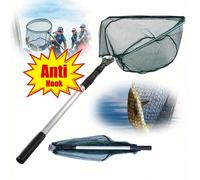 Questa è una rete da pesca retrattile e pieghevole con un manico espandibile e retrattile e una lunghezza regolabile. È una rete da pesca integrata facile da usare per catturare e rilasciare il pesce,