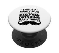 Questa È Una Tazza Virile Per Un Uomo Virile Cacciatori Di PopSockets PopGrip Adesivo