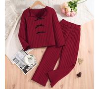 Questa elegante e stilosa camicetta a maniche lunghe abbinata a pantaloni casual è una scelta ideale per l'abbigliamento casalingo delle ragazze ed è adatta anche per l'uso casual in primavera e in au