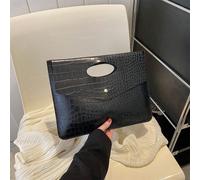 Questa frizione in materiale PU con motivo a pietra di colore solido è semplice e alla moda, leggera e di lusso, adatta per il lavoro quotidiano delle donne, per partecipare a feste o come regalo per 